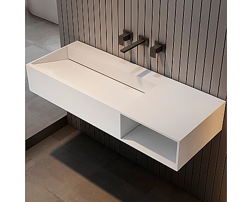 Раковина Abber Stein 100 R AS2640-1.0 R Белая матовая