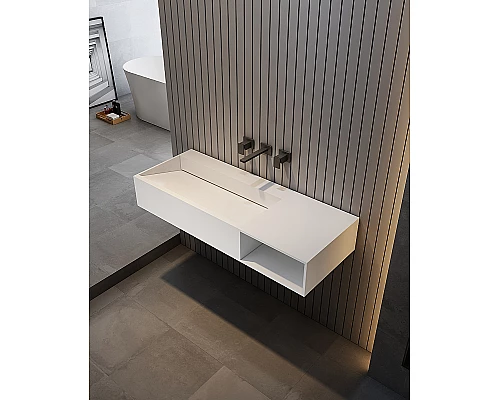 Раковина Abber Stein 100 R AS2640-1.0 R Белая матовая