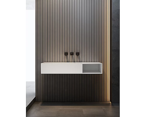 Раковина Abber Stein 100 R AS2640-1.0 R Белая матовая