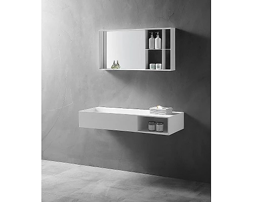 Раковина Abber Stein 100 R AS2640-1.0 R Белая матовая