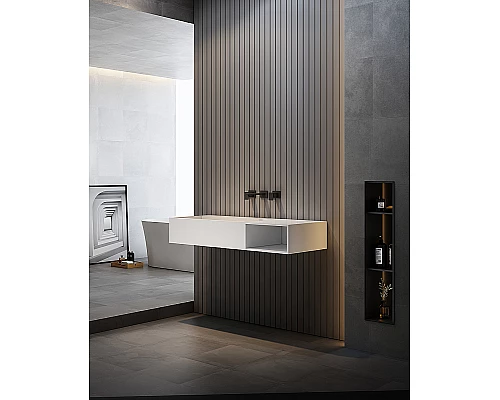 Раковина Abber Stein 120 R AS2640-1.2 R Белая матовая