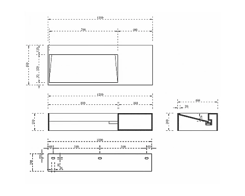 Раковина Abber Stein 120 R AS2640-1.2 R Белая матовая