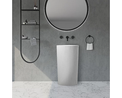 Раковина Abber Stein 50 AS2501-H Белая матовая