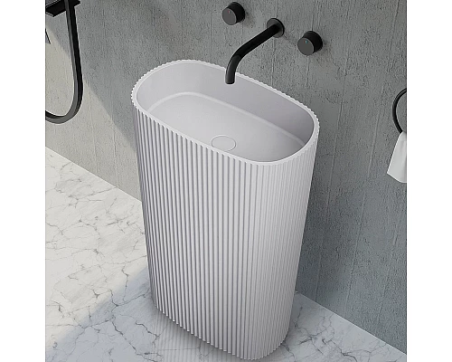 Раковина Abber Stein 55 AS2502-H Белая матовая