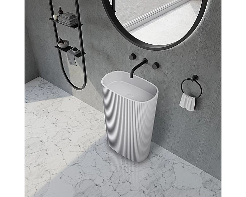 Раковина Abber Stein 55 AS2502-H Белая матовая