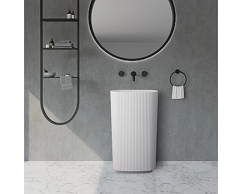 Раковина Abber Stein 55 AS2502-H Белая матовая