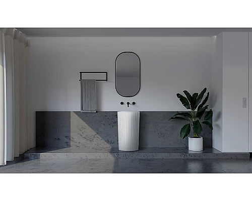 Раковина Abber Stein 50 AS2504-H Белая матовая