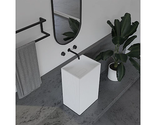 Раковина Abber Stein 50 AS2503-H Белая матовая