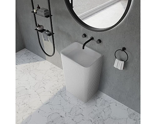 Раковина Abber Stein 50 AS2505-H Белая матовая