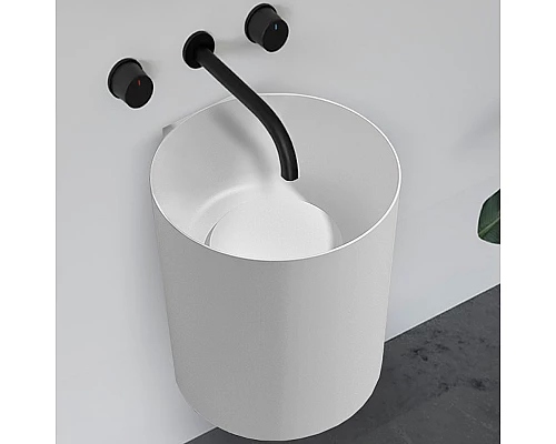 Раковина Abber Stein 42 AS2624 Белая матовая