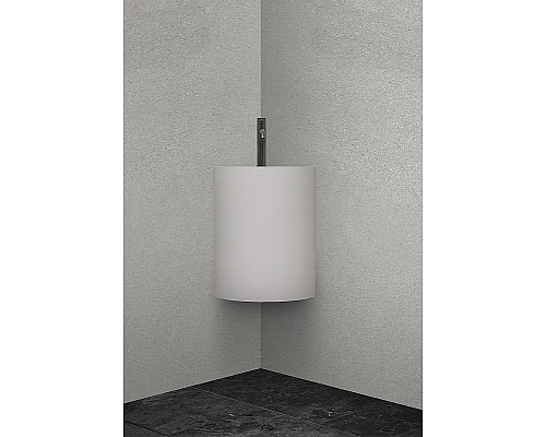 Раковина Abber Stein 42 AS2625 угловая Белая матовая