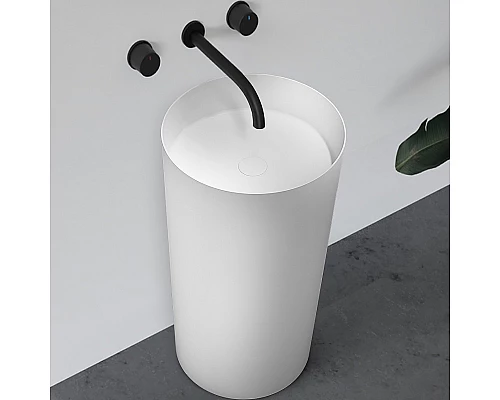 Раковина Abber Stein 45 AS2506-H Белая матовая