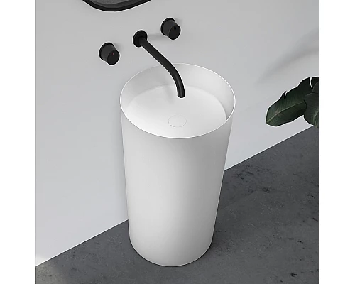 Раковина Abber Stein 45 AS2506-H Белая матовая