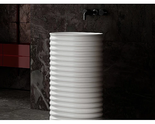 Раковина Abber Stein 58 AS2550 Белая матовая