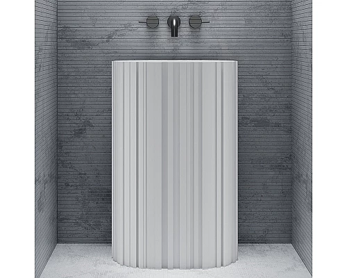 Раковина Abber Stein 58 AS2551-H Белая матовая