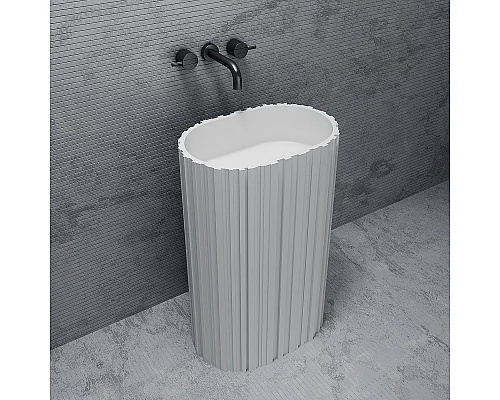 Раковина Abber Stein 58 AS2551-H Белая матовая