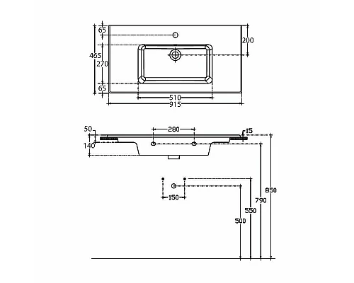 Приобрести Раковина Allen Brau Fantasy 92 4.11026.20 Белая в магазине сантехники Santeh-Crystal.ru