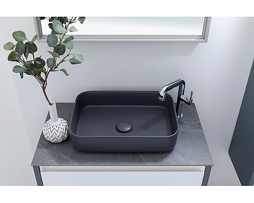 Заказать Раковина-чаша Allen Brau Fantasy 50 4.11021.AN Антрацит в магазине сантехники Santeh-Crystal.ru