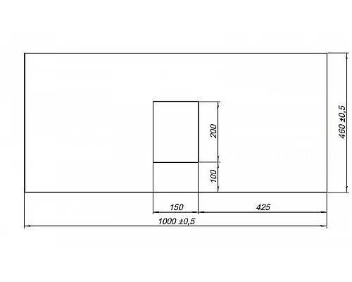 Приобрести Столешница под раковину Allen Brau Infinity 100 1.21012.G Графит в магазине сантехники Santeh-Crystal.ru