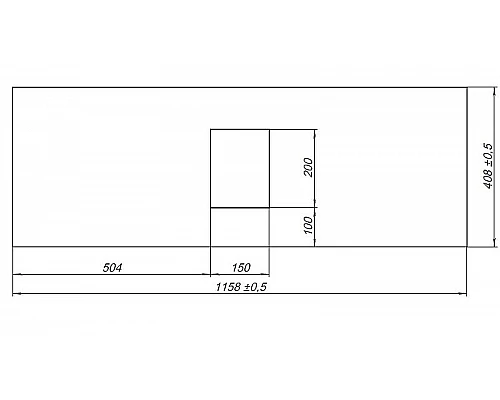 Купить Столешница под раковину Allen Brau Priority 120 1.31012.G Графит в магазине сантехники Santeh-Crystal.ru