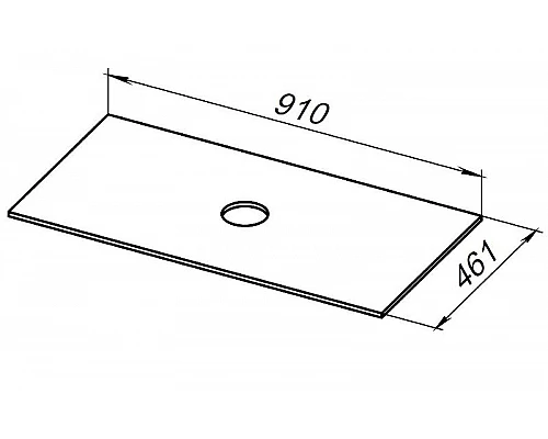 Приобрести Столешница под раковину Allen Brau Reality 90 1.32024.B Бежевая в магазине сантехники Santeh-Crystal.ru