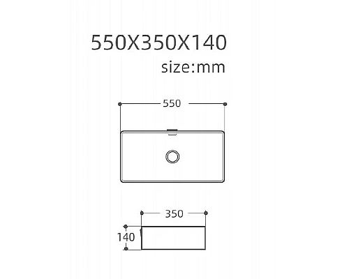 Купить Раковина-чаша Aquanet Perfect-3 55 273673 Белая в магазине сантехники Santeh-Crystal.ru