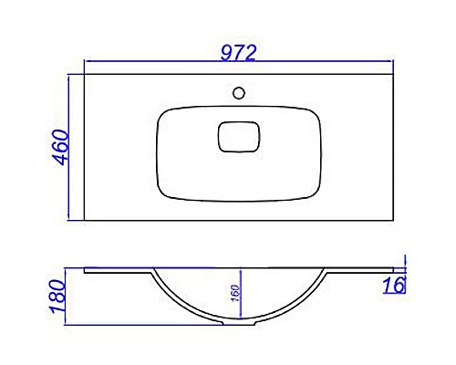 Заказать Раковина Aqwella Malaga 100 Mal.10.04.D Белая в магазине сантехники Santeh-Crystal.ru