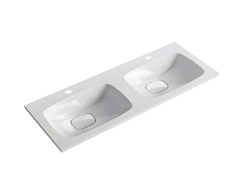 Купить Раковина Aqwella Malaga 120 Duet Mal.12.04.D Белая в магазине сантехники Santeh-Crystal.ru