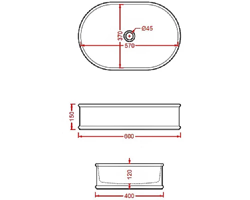 Купить Раковина-чаша Artceram Atelier 60 ATL002 01 00 Белая в магазине сантехники Santeh-Crystal.ru