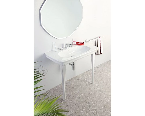 Приобрести Раковина Artceram Civitas 90 CIL002 01 00 Белая в магазине сантехники Santeh-Crystal.ru