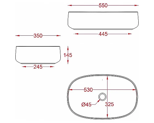 Приобрести Раковина-чаша Artceram Cognac 55 COL008 41 00 Matera в магазине сантехники Santeh-Crystal.ru
