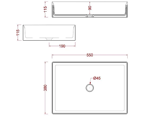 Заказать Раковина-чаша Artceram Scalino 55 SCL002 17 00 Черная матовая в магазине сантехники Santeh-Crystal.ru