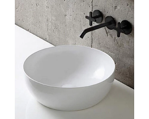 Приобрести Раковина-чаша Azzurra Elegance Circle 40 ELLA040140C0BI/(ECI40 bi)x0 Белая в магазине сантехники Santeh-Crystal.ru