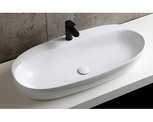 Купить Раковина Azzurra Elegance Circle 90 ELLA090440CMBI/(ECI90M bi)x1 Белая в магазине сантехники Santeh-Crystal.ru