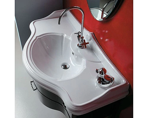 Приобрести Раковина Azzurra Jubilaeum 110 JULP1106200MBI (JUB200/110 bi))x1 Белая в магазине сантехники Santeh-Crystal.ru