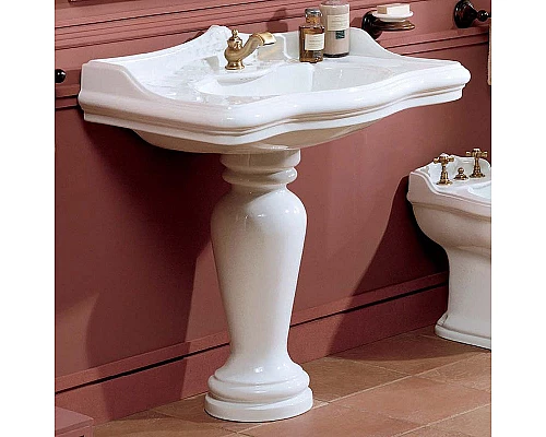 Приобрести Раковина Azzurra Jubilaeum 110 JULP1106200MBI (JUB200/110 bi))x1 Белая в магазине сантехники Santeh-Crystal.ru