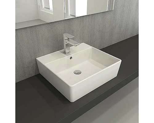 Приобрести Раковина Berges Ego 50 182002 Белая глянцевая в магазине сантехники Santeh-Crystal.ru