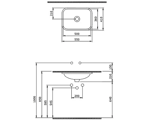Приобрести Раковина Berges Ego 55 181006 Белая глянцевая в магазине сантехники Santeh-Crystal.ru