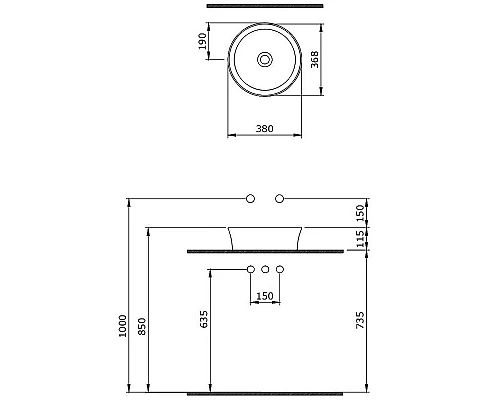 Заказать Раковина-чаша Berges Ego SL 38 181011 Белая глянцевая в магазине сантехники Santeh-Crystal.ru