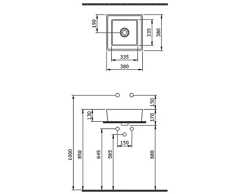 Заказать Раковина-чаша Berges Mascon 38 181004 Белая глянцевая в магазине сантехники Santeh-Crystal.ru