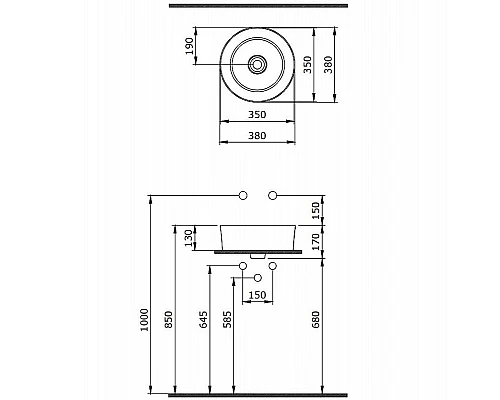 Приобрести Раковина-чаша Berges Mascon 40 181005 Белая глянцевая в магазине сантехники Santeh-Crystal.ru
