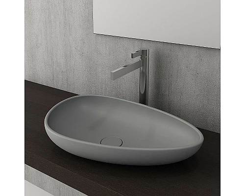 Приобрести Раковина-чаша Bocchi Etna 58 1114-006-0125 Серая матовая в магазине сантехники Santeh-Crystal.ru