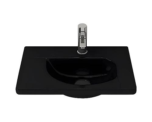 Приобрести Раковина Bocchi Taormina Arch 45 1015-005-0126 Черная глянцевая в магазине сантехники Santeh-Crystal.ru