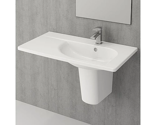 Купить Раковина Bocchi Taormina Arch 1020 Белая глянцевая в магазине сантехники Santeh-Crystal.ru