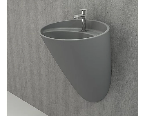 Приобрести Раковина Bocchi Venezia 55 1083 Серая матовая в магазине сантехники Santeh-Crystal.ru