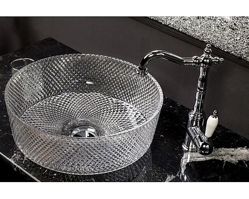 Заказать Раковина-чаша Boheme NeoArt 39 817 Прозрачная в магазине сантехники Santeh-Crystal.ru