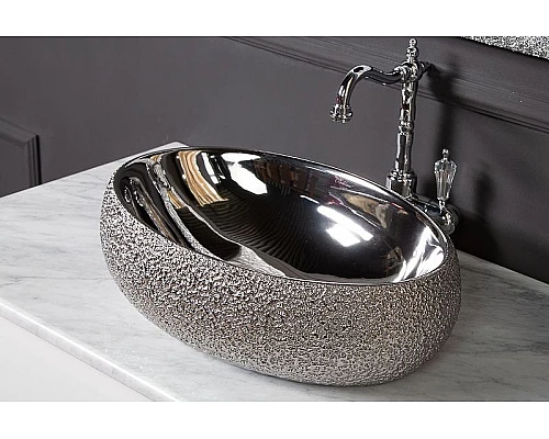 Заказать Раковина-чаша Boheme NeoArt 48 861 Серебро в магазине сантехники Santeh-Crystal.ru