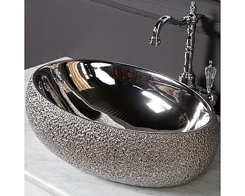 Заказать Раковина-чаша Boheme NeoArt 48 861 Серебро в магазине сантехники Santeh-Crystal.ru