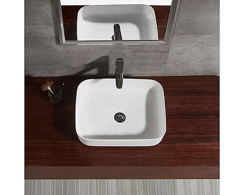 Купить Раковина-чаша Bravat Source 50 C22250W-ENG Белая в магазине сантехники Santeh-Crystal.ru