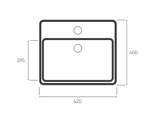 Заказать Раковина-чаша Bronze de Luxe 42 1060BD Белый глянец с серо-черным рисунком в магазине сантехники Santeh-Crystal.ru